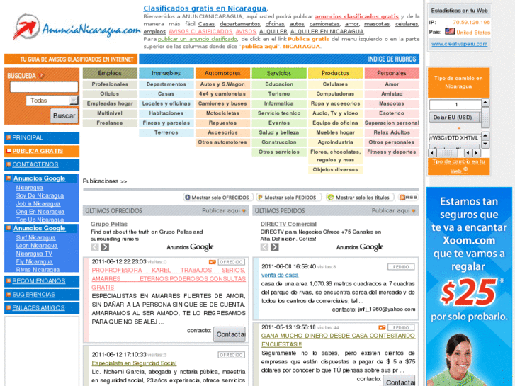 www.anuncianicaragua.com