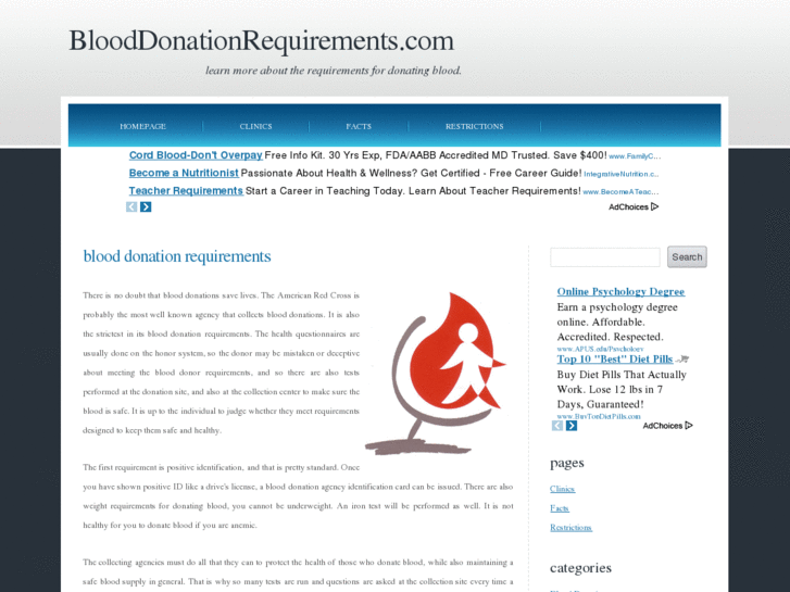 www.blooddonationrequirements.com