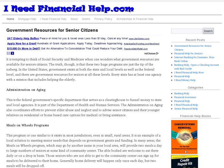 www.ineedfinancialhelp.org