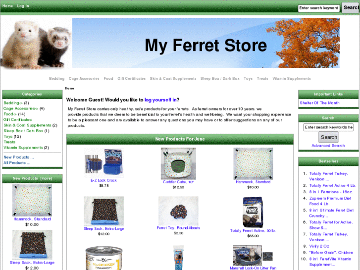 www.myferretstore.com