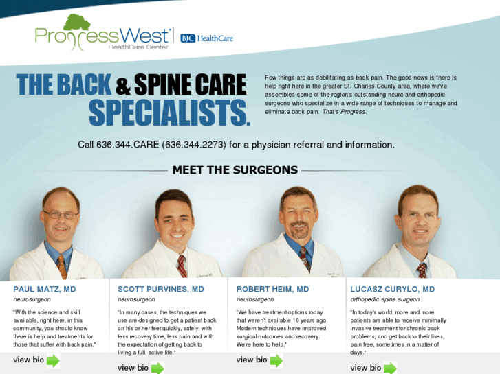 www.progresswestbackandspine.net