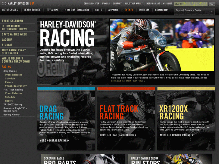 www.harleydavidsonracers.com