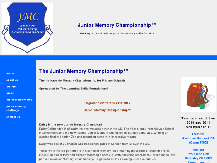 www.juniormemorychampionship.com