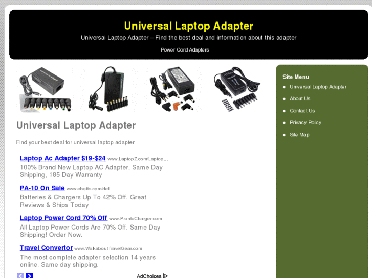 www.universallaptopadapter.org