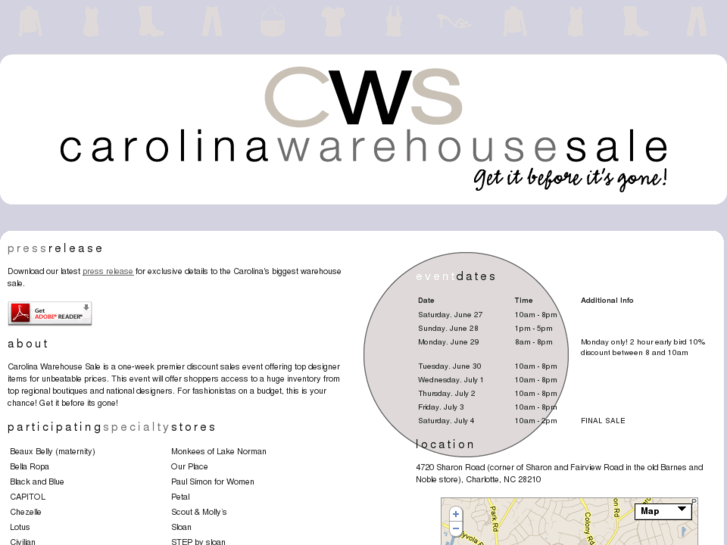 www.carolinawarehousesale.com