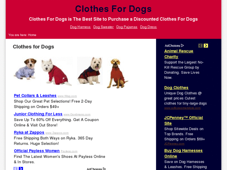 www.clothesfordogs.org