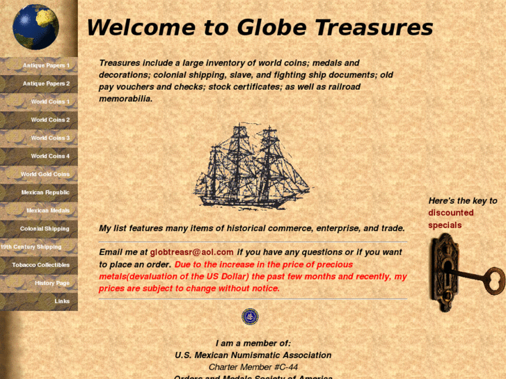 www.globe-treasures.com