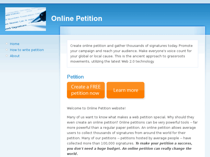 www.onlinepetition.com