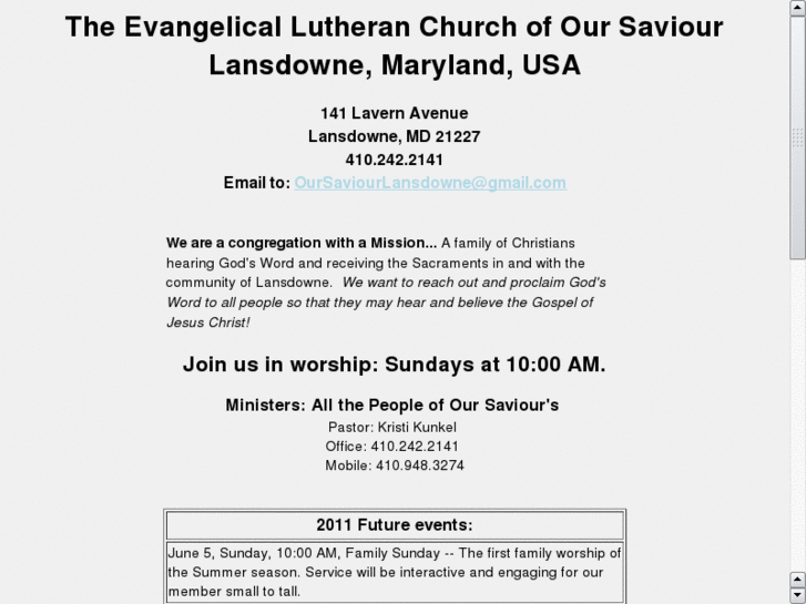 www.oursaviourlansdowne.org