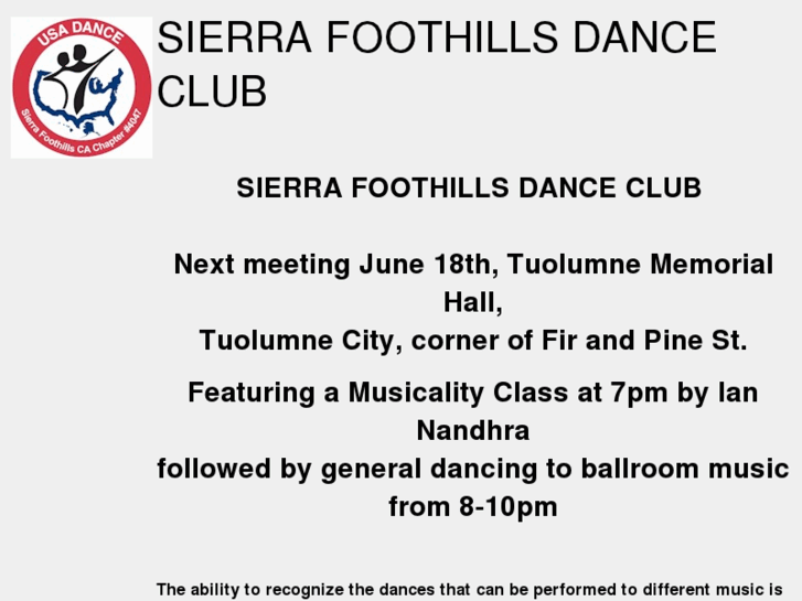 www.sierrafoothillsdanceclub.com