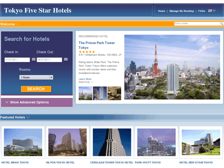 www.tokyofivestarhotels.com