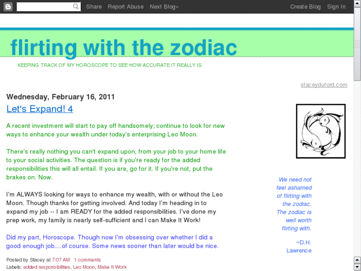 www.flirtingwiththezodiac.com