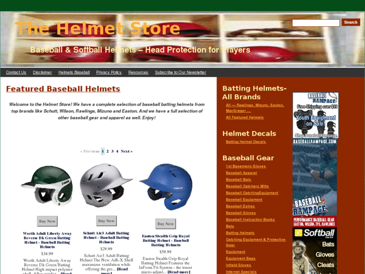 www.helmetsbaseball.net