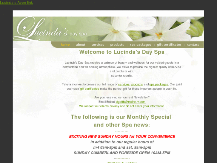 www.lucindasdayspa.com