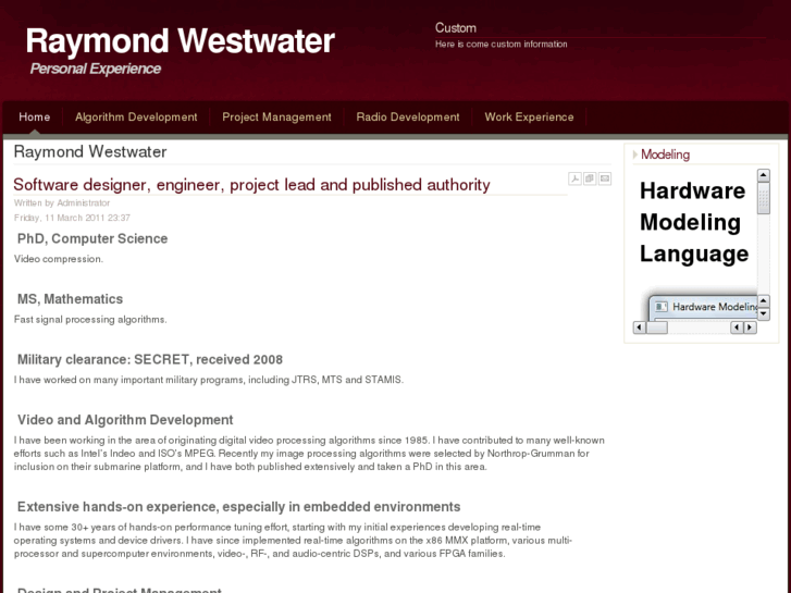 www.raymondwestwater.com