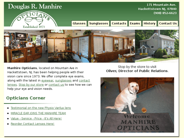 www.manhireopticians.com