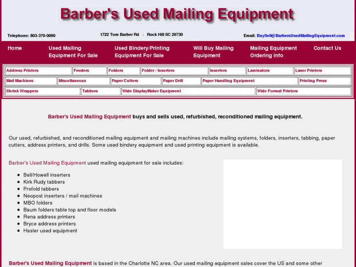 www.barbersusedmailingequipment.com