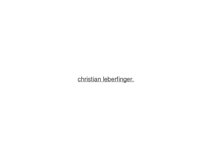 www.christianleberfinger.de