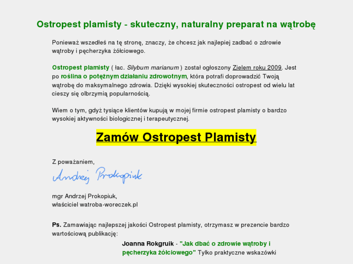 www.ostropest-plamisty.pl