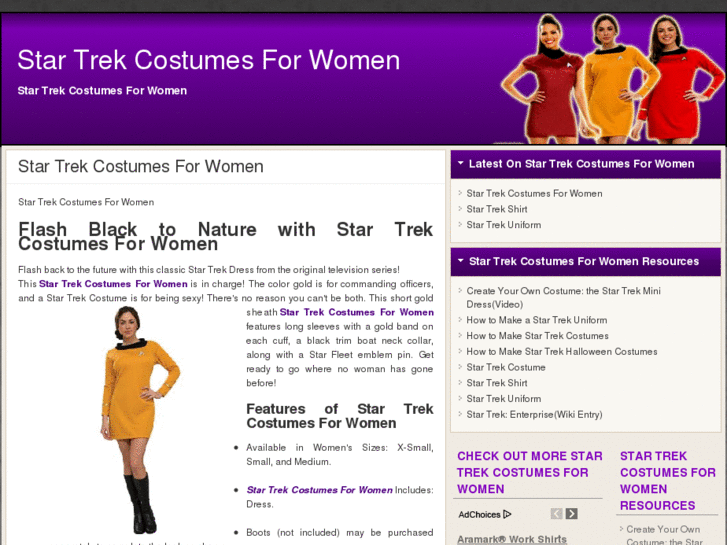 www.startrekcostumesforwomen.com