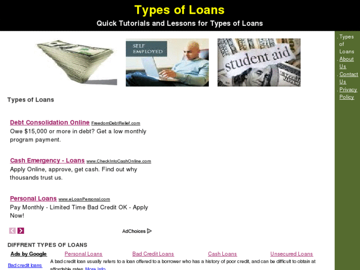 www.typesofloans.org