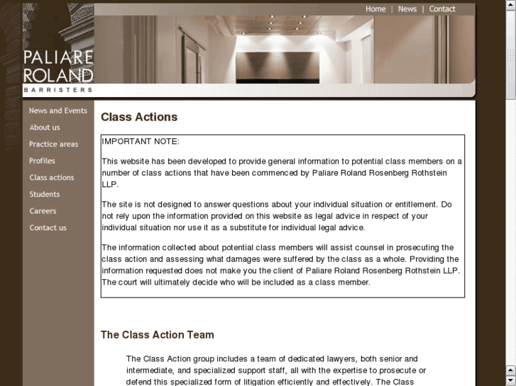 www.paliarerolandclassactions.com