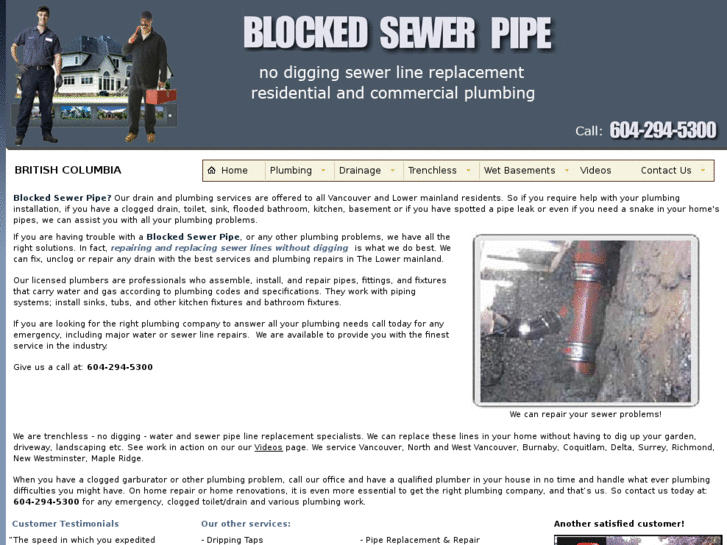 www.blockedsewerpipe.com