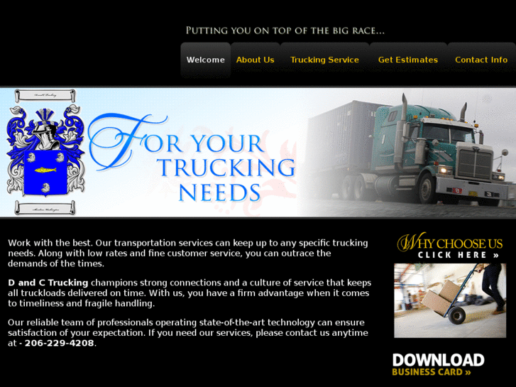 www.dandctrucking.com