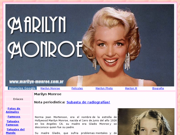 www.marilyn-monroe.com.ar