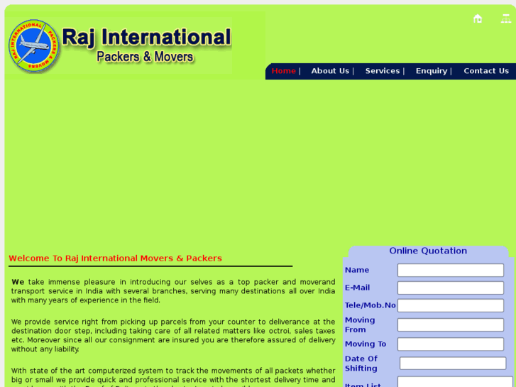 www.rajinternationalpackers.com