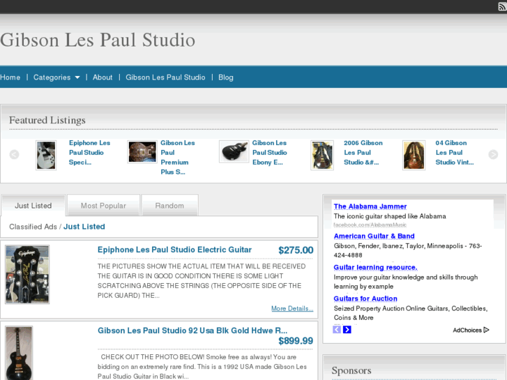 www.gibsonlespaulstudio.net