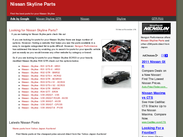 www.nissan-skyline-parts.com