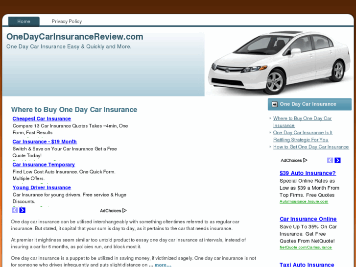 www.onedaycarinsurancereview.com