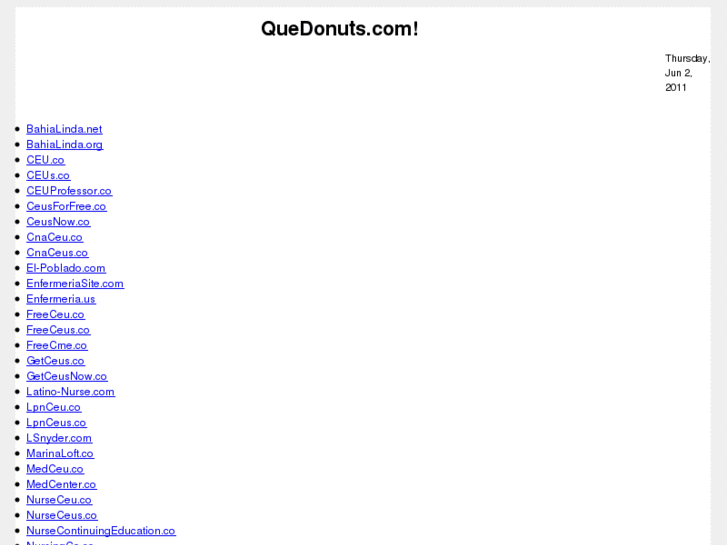 www.quedonuts.com