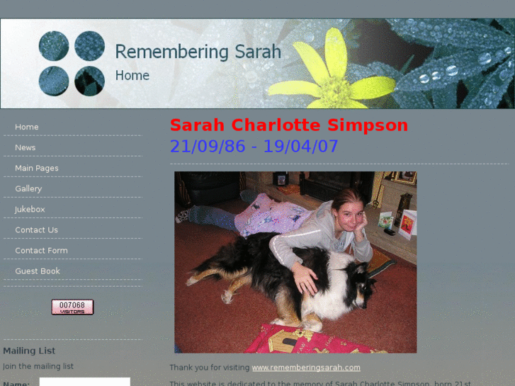 www.rememberingsarah.com