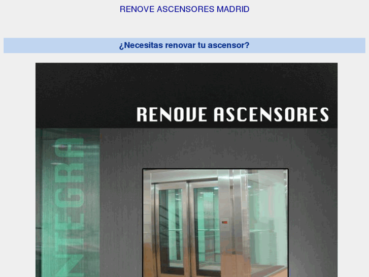 www.renoveascensores.es