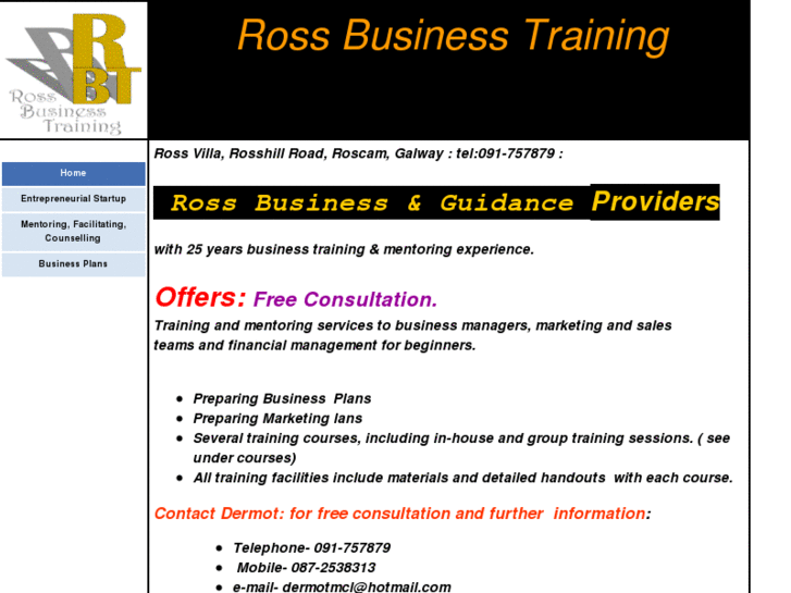 www.rossbusinesstraining.com