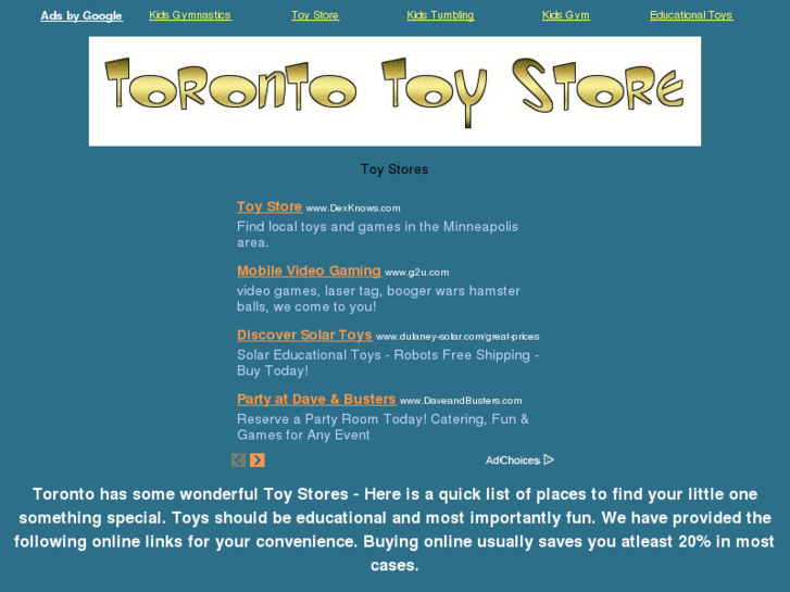 www.torontotoystore.com