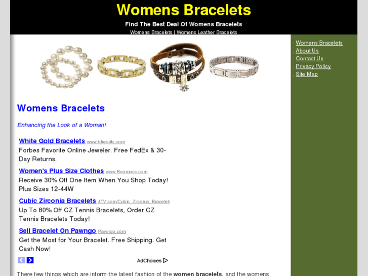 www.womensbracelets.net