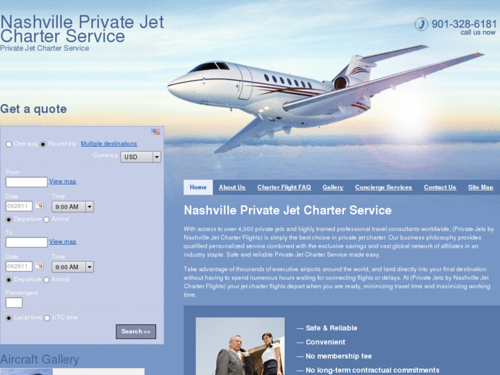 www.nashville-jet-charter-flights.com