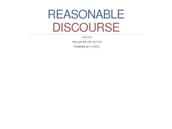www.reasonablediscourse.com
