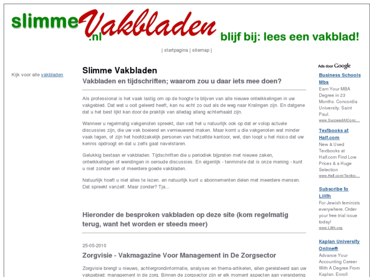 www.slimmevakbladen.nl