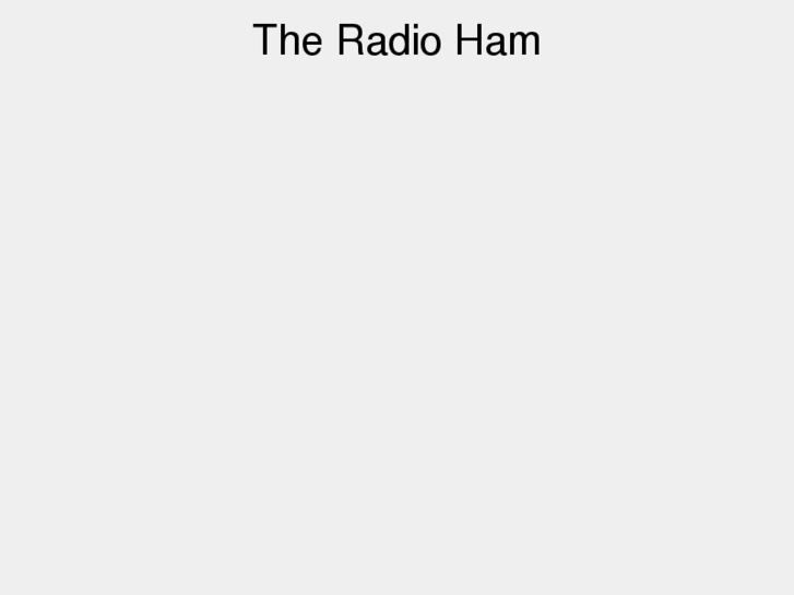 www.theradioham.com