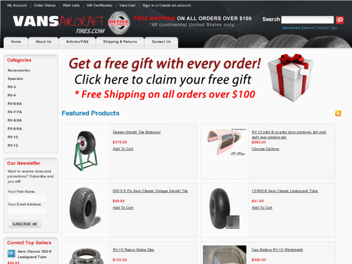 www.vansaircrafttires.com