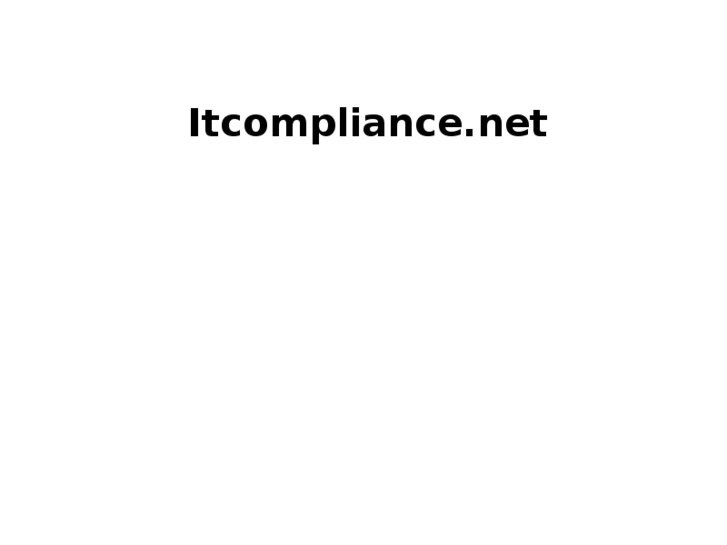 www.itcompliance.net