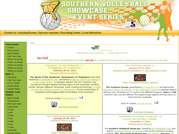 www.southernvolleyballshowcase.com