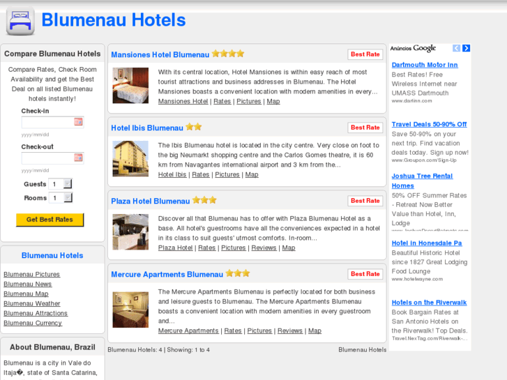 www.blumenauhotels.com