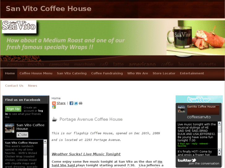 www.sanvitocoffeehouse.com