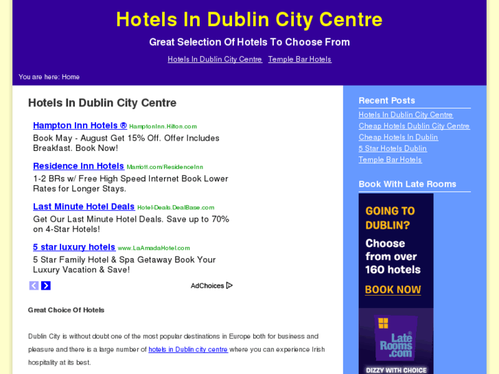 www.hotelsindublincitycentre.net