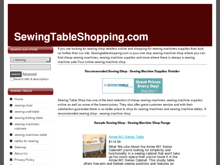 www.sewingtableshopping.com